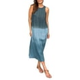 thumbnail image 1 of WTXUE Cotton Linen Sleeveless Slit Gradient Tie Dye Long Dress Relaxed Fit Dresses (Women's), 1 of 4