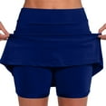 thumbnail image 1 of WTXUE Cotton Pocket Pants Solid Mid Waist Culottes Short Skirts Skinny Pants Slim Skorts (Women's) Size 6-8, 1 of 8