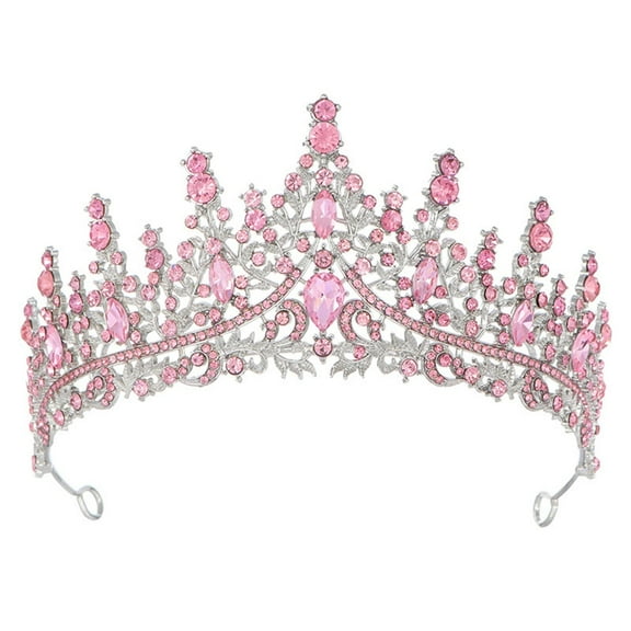 WTXUE Crown Headband Princess Elegant Crown for Women Girls Bridal Wedding Prom Birthday Party Sky Blue One Size