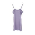 thumbnail image 1 of WTXUE Dresses for Women 2024, Solid Summer Slim Fit Strap Short Dress Off Shoulder Stretch Dress, Purple Dress, Purple M, 1 of 4