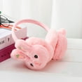 thumbnail image 1 of WTXUE Ear Muffs for Winter 1PC Fascinators Adult Kids Keep Warm In Winter Plush Earmuffsears Freezing Rabbit Pattern Earmuffs | Pink, 1 of 1