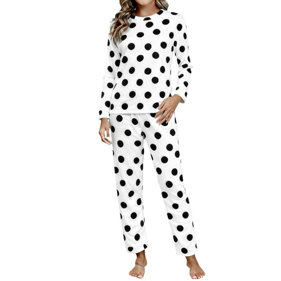 WTXUE Flannel Pajamas for Women Set Ribbed Knit Loungewear Set Crewneck Top with Wide-Leg Pants Winter Warm Fuzzy Sleepwear Soft Fleece Plush Lounge Sets Black Xxl