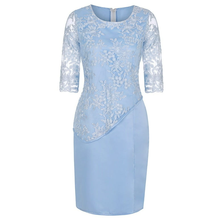 velvet dress styles for ladies Elven Blue Velvet Bell Sleeve Dress S main image 1