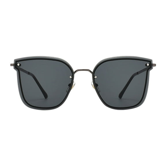 WTXUE Glasses, Fashion Man Women Round Polarized Gradient Color Glasses Sunglasses Shades Great for Travel Shopping Outdoors, Black