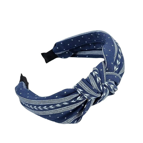 WTXUE Headbands for Women, Fashion Bow Knot Hairband Women Hair Head Hoop Simple Sweet Girls Hair Headband, 1# Navy