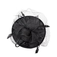 thumbnail image 1 of WTXUE Headbands for Women, Hair Fascinator Large Hat Handmade Casual Women Headpieces Wedding Clip Headband, 3# Black, 1 of 5