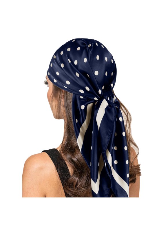 Midnight Polka Dot Head Scarf Bandana main image 0