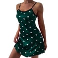 thumbnail image 1 of WTXUE Intimates | Nightshirts & Gowns Womens Sling Love Nightdress Lingerie | 1 Piece Green L, 1 of 5