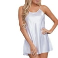 thumbnail image 1 of WTXUE Lingerie Camisoles, Womens Nighte Dress Plus Size Lingerie Babydoll Nightwear Sleepskirt Underwear, Women, White M, 1 of 4