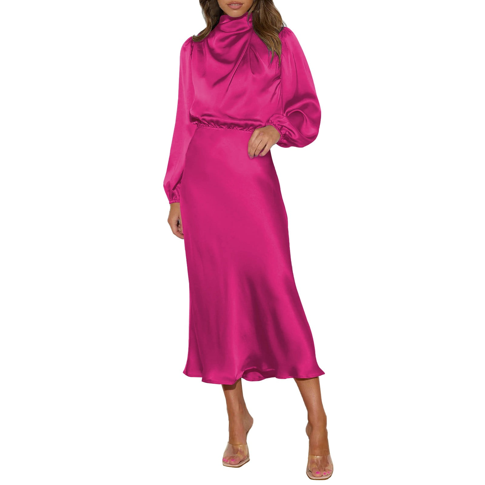 pink satin fitted dress Faviana Fitted Corset Satin Long Dress 11216