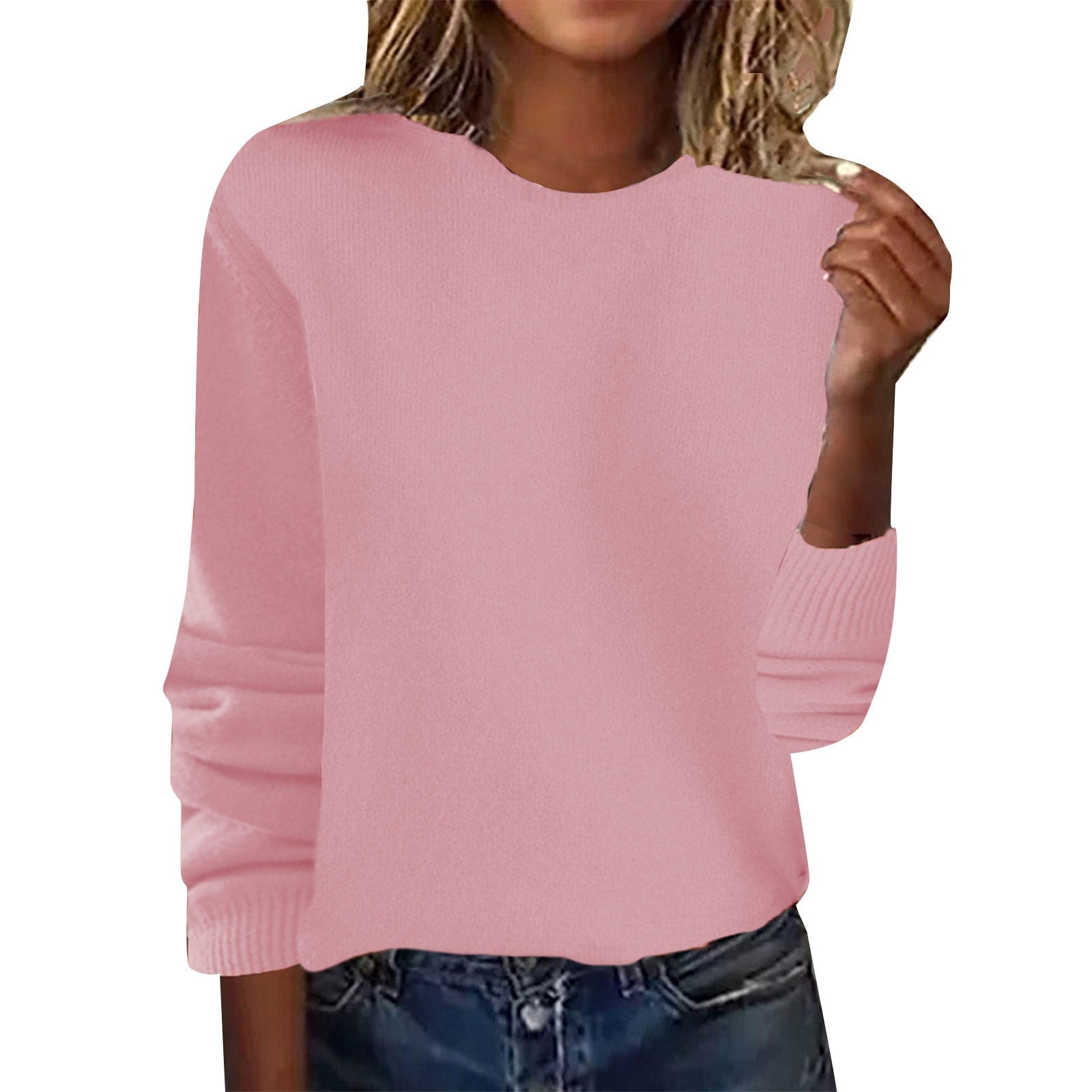 Spring Pullover WTXUE Long Sleeve Round Neckline, Women's Spring/Summer Crewneck ...