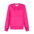 thumbnail image 1 of WTXUE Long Sleeve, Women'S Sports Sweatshirt Basic Solid Color Pullover Casual Top, Workout Tops, T-Shirts (Hot Pink, XL), 1 of 5