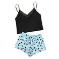 thumbnail image 1 of WTXUE Lounge Sets | Pajama Sets Women Fashion Print Pajama Shorts Pajama Two Set | 2-Piece Light Blue M, 1 of 3