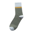 thumbnail image 1 of WTXUE Mens Dress Socks, Men's Autumn and Winter Versatile Patchwork Retro Trend Sweat Absorbing Breathable Cotton Socks Business Socks, Army Green, 1 of 1