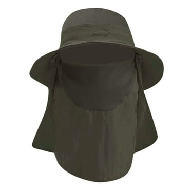 WTXUE Mens Hats, Sun Hat Boonie Solid Hat Cap Bucket Fishing Summer Hat Adjustable Baseball Caps, Bucket Hats for Unisex, Army Green