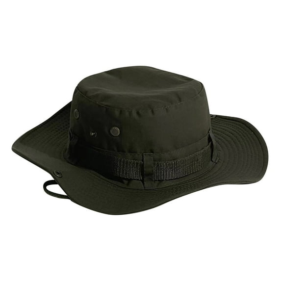 WTXUE Mens Hats, Sun Hat Mens and Womens Summer Leisure Outdoor Mountaineering Jungle Sun Big Brim Fishermans Hat Hat, 2# Army Green