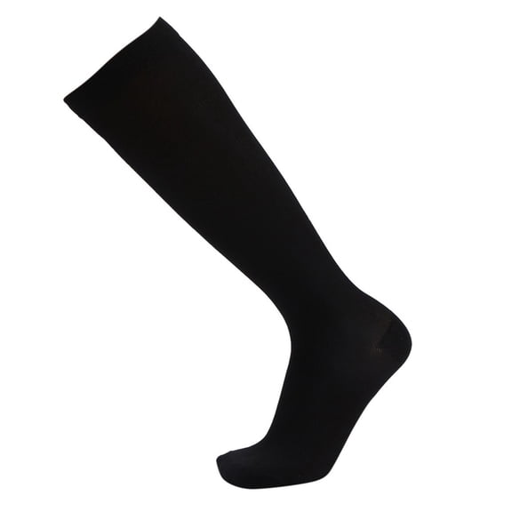 WTXUE Mid-Calf Athletic Compression Socks, Compression Socks Men Socks for Men Women Socks Long Men Unisex Compression Color 1Pair Leg Socks Running Scrunch Gym Black