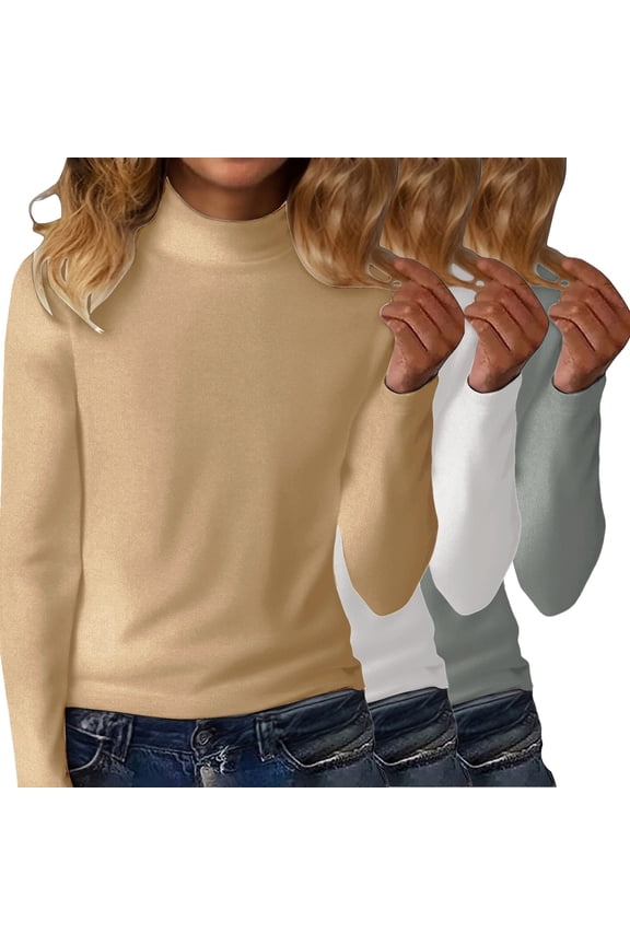Mock Turtle Neck Base Layer Comfortable Layer Tees Thermal Underwear Slim Fit Tops Long Sleeve Undershirt Stretch Shirts Thermal Underwear Basic Tee Shirts Comfortable Layer Tees Khaki 3Xl