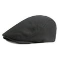 thumbnail image 1 of WTXUE Newsboy Hats for Men, Men Cotton Newsboy Cap Soft Fit Cabbie Hat, Plaincolor Hats for Men | Black, 1 of 4