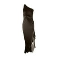 thumbnail image 1 of WTXUE Plus Size Dress, Women's Formal Long Ruffled Slit Floor Length Dress Evening Gown, Green Dress, Army Green 4XL, 1 of 4