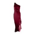 thumbnail image 1 of WTXUE Plus Size Dress, Women's Formal Long Ruffled Slit Floor Length Dress Evening Gown, Red Dresses for Women, Dark Red 4XL, 1 of 4