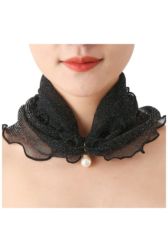 Scarf, Neck Sun Women's Proof Spring Scarf Summer Thin Headband Scarf, Black, One Size