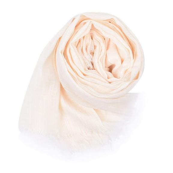 WTXUE Shawl Wraps for Women, Women Girls Soft Tulle Tassel Scarf Shawls and Wraps for Formal Evening Party Dress Bride Bridesmaid Shawl for Wedding Solid Color Long, Beige