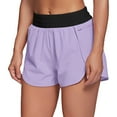 thumbnail image 1 of WTXUE Shorts for Women, Women's Sports Fitness Shorts Elastic Waist Running Anti Slip Loose Two Pants Straight-Leg Baggy Fit Activewear Short, Purple, 1 of 6