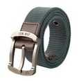 thumbnail image 1 of WTXUE Skinny Belt Mens Adult Unisex Canvas Quick Release Buckle Outer Belt Men's Outdoor Training Belt, 2# Dark Gray, XL, 1 of 1