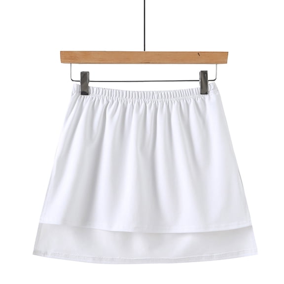 WTXUE Skirts, Petticoat A-Line, Women Layered Tiered Sheer Extender Half Slip Skirt Striped Mini Vestidos De Fiesta Largos De Noche Women's Plus, White Size 3XL