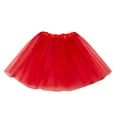 thumbnail image 1 of WTXUE Skirts, Tutu Skirts A-Line, Womens Party Skirt Skirt Skirt Tutu Birthday Cake Skirt Puffy Skirt Solid Mini Vestidos De Fiesta Largos De Noche Women, Red Size 50cm, 1 of 4