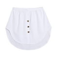 thumbnail image 1 of WTXUE Skirts for Women, Lower Shirt Women's Extensions Top All Bottom Layering Waist, Elastic Shirt Band Extender Dress, White 4XL, 1 of 3