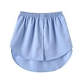thumbnail image 1 of WTXUE Skirts for Women, Women's Underskirt Lower Skirt Sweep Shirt Extension Skirt with Buttons Shirt Extension Layering Top Bottom, Sky Blue 2XL, 1 of 4