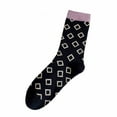thumbnail image 1 of WTXUE Slouchy Socks, Women's Medium Tube Cotton Socks Versatile Stockings Autumn Lingge Pile Stockings Fresh Socks, Black, 1 of 1