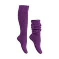 thumbnail image 1 of WTXUE Slouchy Socks, Women's Thick Socks Winter Extra Thick and Moon Socks Autumn and Winter Warm Home Stockings, 2# Purple, 1 of 7