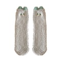 thumbnail image 1 of WTXUE Socks for Women, 1 Pair Fuzzy Socks Ear Design Tube Socks Cute Animal Socks Fluffy Soft Winter Warm Socks Christmas Easter Giftsfor Women, Khaki, 1 of 1