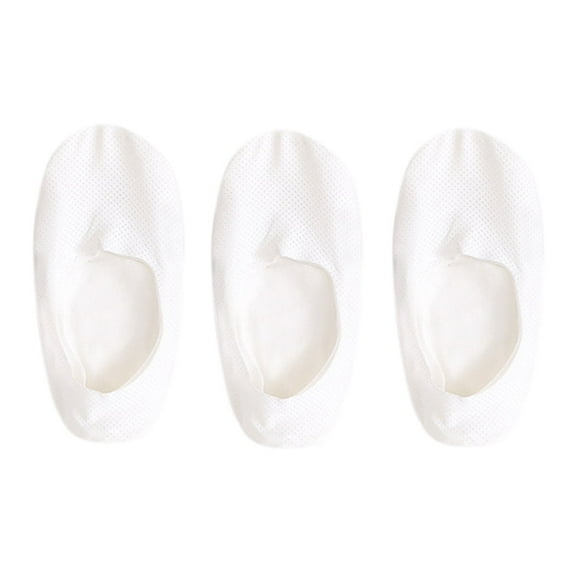 WTXUE Socks for Women, Grip Socks, Socks Soft Non-Slip Fashion Silk Thin Ice Sports Ice Silk Cotton Breathable Mens Socks, No Show Socks Men, 3-Pack, White