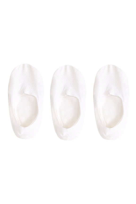 Socks for Women, Grip Socks, Socks Soft Non-Slip Fashion Silk Thin Ice Sports Ice Silk Cotton Breathable Mens Socks, No Show Socks Men, 3-Pack, White