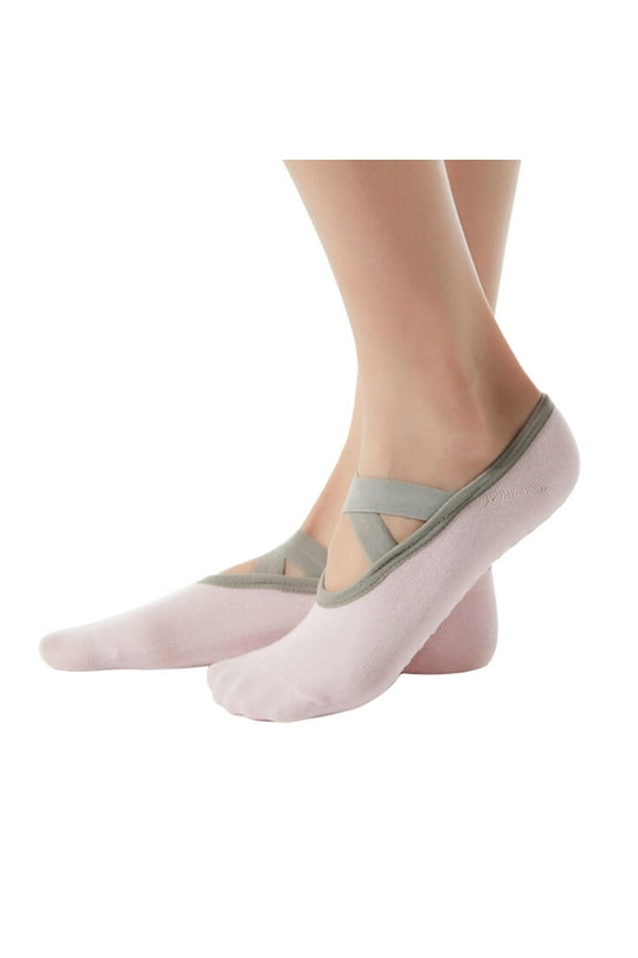 Socks for Women, Grip Socks, Women Yoga Socks Anti Slip Bandage Sports Girls Ballet Dance Sock Slippers, Pilates Socks, Sock Liners for Women, Gym Socks Women, Pink