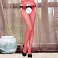 thumbnail image 1 of WTXUE Socks for Women, Pantyhose for Women, Fashion Women's Net Fishnet Bodystockings Pantyhose Tights Stockings RD, Control Top Pantyhose for Women, 1# Red, 1 of 8