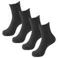 thumbnail image 1 of WTXUE Socks for Men, Fuzzy Socks 2 Pairs Cozy Slipper Fluffy Socks Casual Winter Warm Soft Cabin Stocking Comfy Sleep Socks, 2# Grey2, 1 of 7