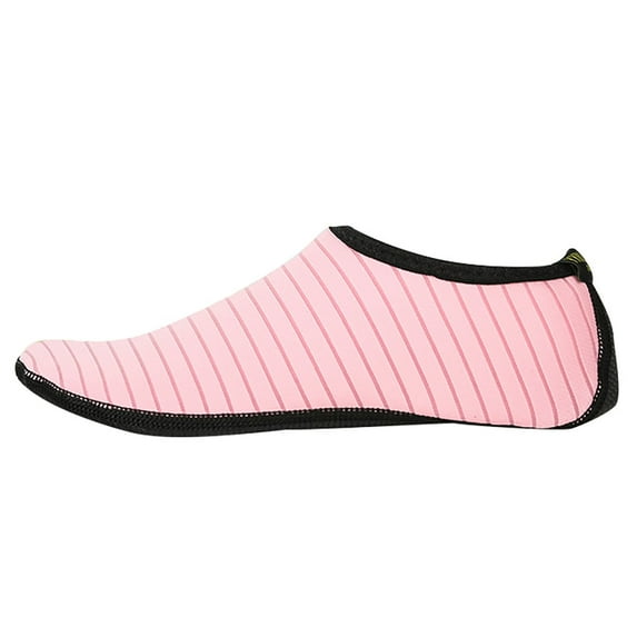 WTXUE Socks for Men, Grip Socks, Men's and Women's Water socks Barefoot Speed Dry Anti-skid Water Socks Yoga, 1# Pink, XL