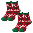 thumbnail image 1 of WTXUE Socks for Women, Fuzzy Soft Fluffy Winter Cozy Slipper Socks Winter Warm Wool 2 Pairs Crew Cute Socks, 2-Pack, 1 of 7