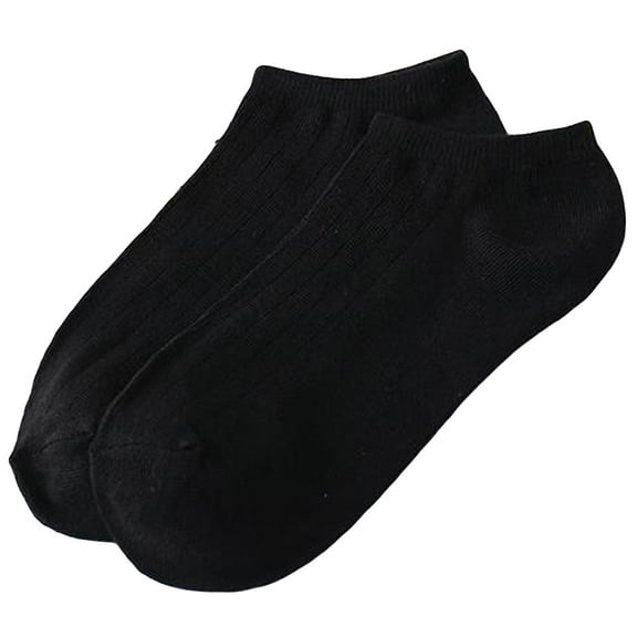 WTXUE Socks for Women, Unisex Solid Color Fashion Skateboard Sock Comfortable Socks, Black