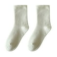 thumbnail image 1 of WTXUE Socks for Women, Women Thin Cotton Socks Soft Cotton Bootie Socks Women Above Ankle Crew Socks, Beige, 1 of 7