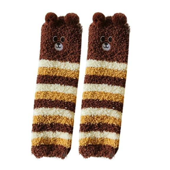 WTXUE Socks for Women, Womens Fuzzy Socks Fluffy Slipper Soft Cabin Fleece Sleep Cozy Socks