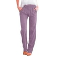 thumbnail image 1 of WTXUE Solid Color Cotton Flax Elastic Long Pants Beach Leisure Trousers Loose Pants for Women 8-10, 1 of 5
