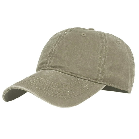 WTXUE Sun Hat, Baseball Hats Solid Cotton Cap Visor Simple Color Women's Baseball Casual Baseball Caps, Khaki