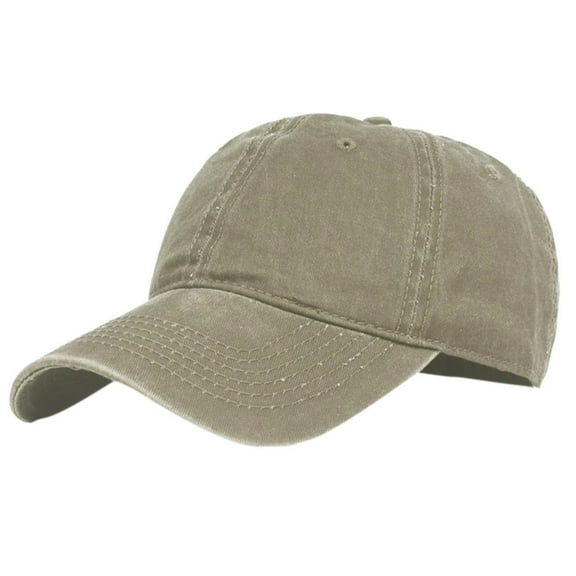 WTXUE Sun Hat, Baseball Hats Solid Cotton Cap Visor Simple Color Women's Baseball Casual Baseball Caps, Khaki
