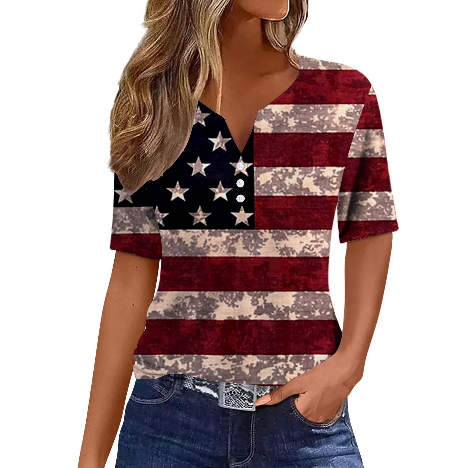 WTXUE T-Shirts Short Sleeve, Crew Neck Shirts for Women Summer for ...